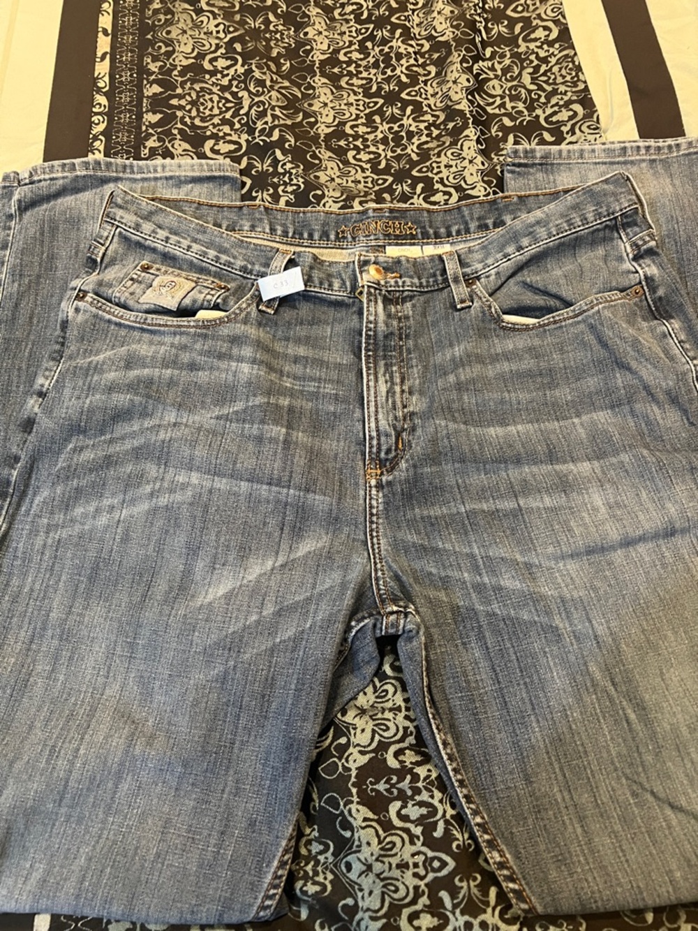 Cinch Silver Tag Men’s Light Blue Bootcut Jeans